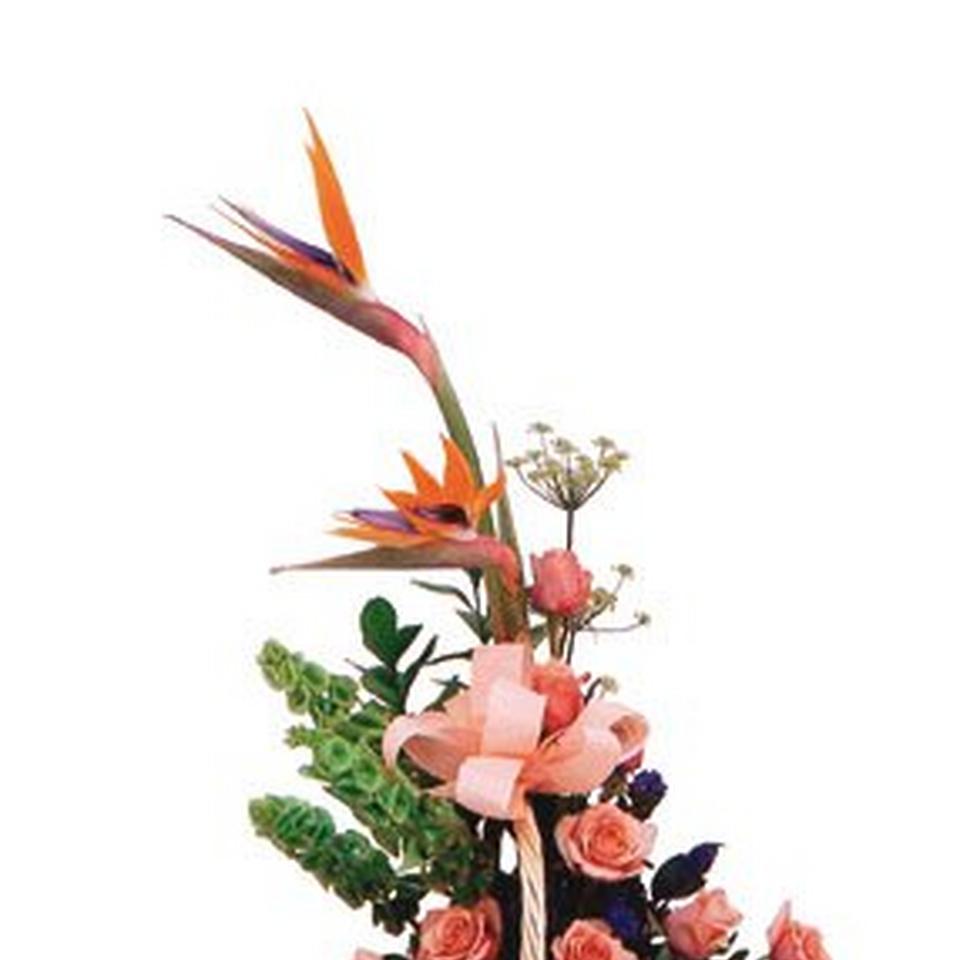 Image 1 of 1 of Fruits & Flowers Basket