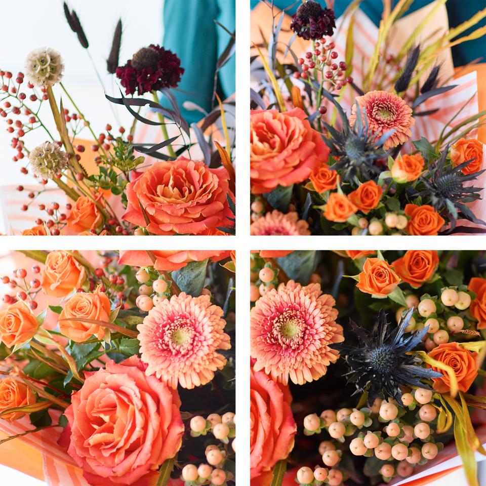 Image 2 of 4 of Fiery Halloween Bouquet