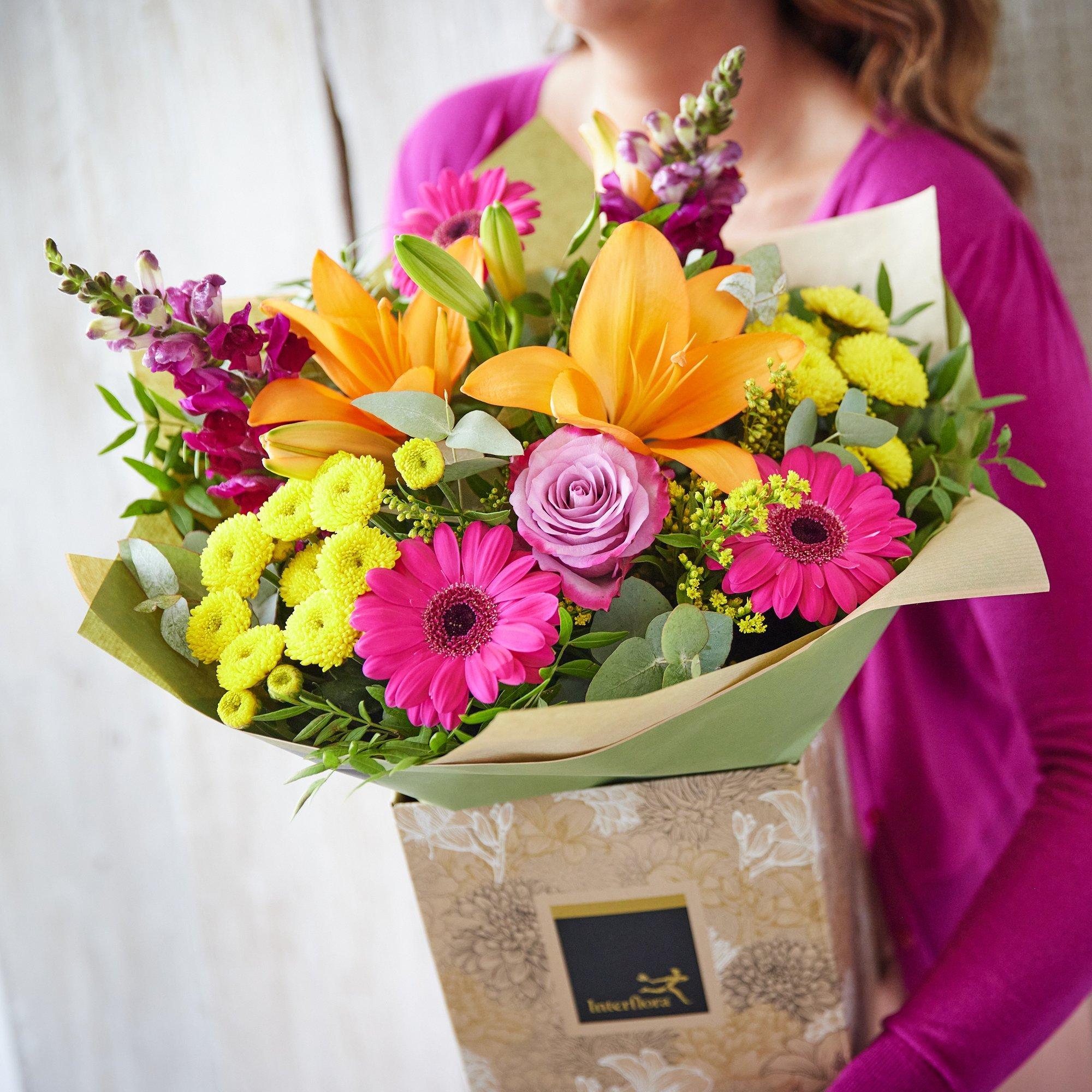 birthday flower bouquet with quotes