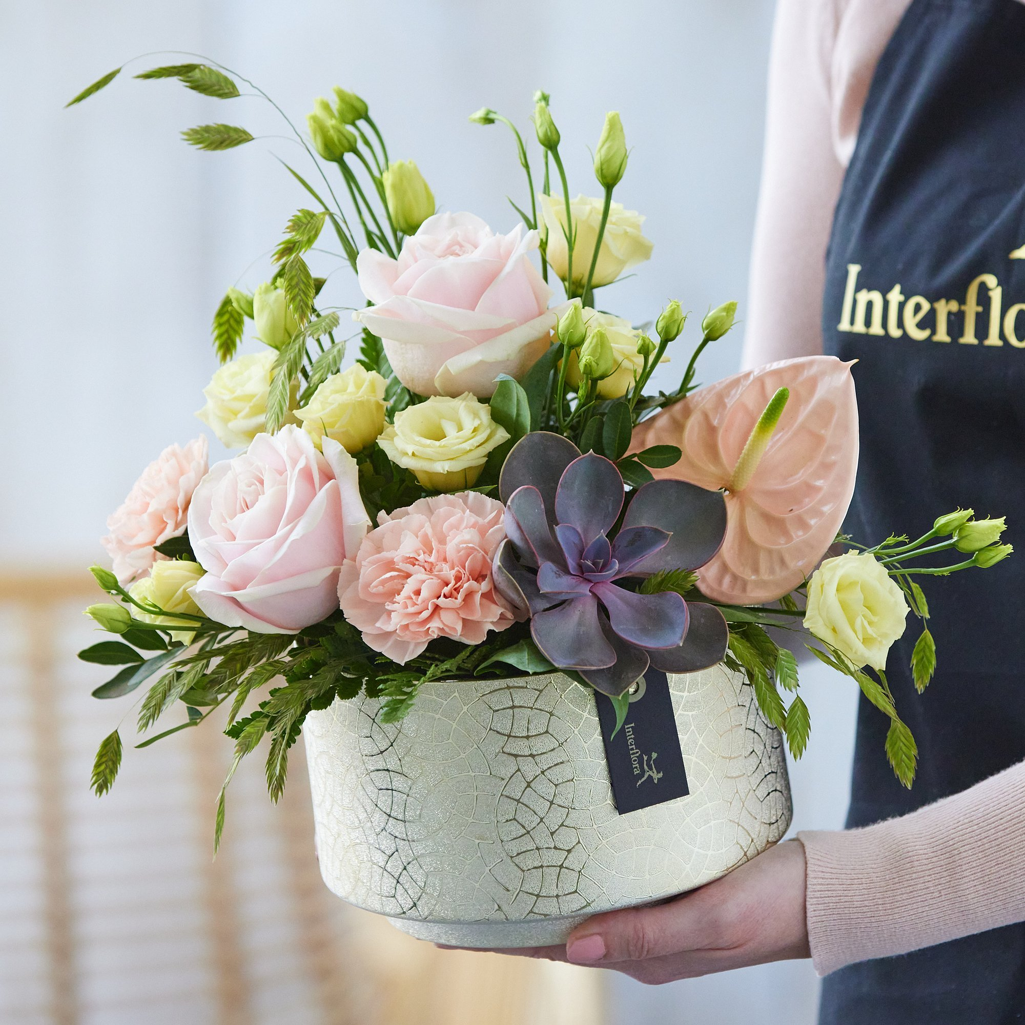 Arrangement made with the finest flowers image