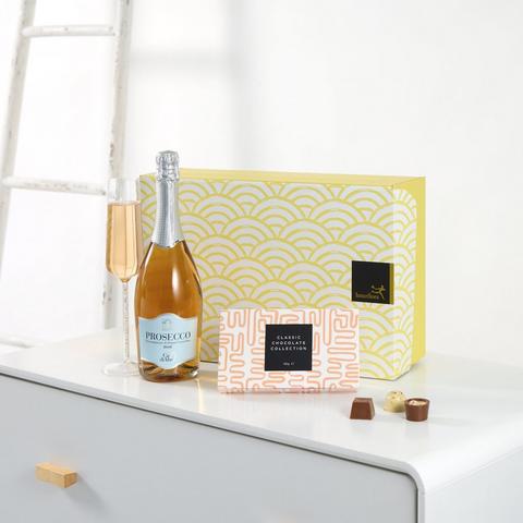 Sparkling Rosé Prosecco and Chocolates Gift Set