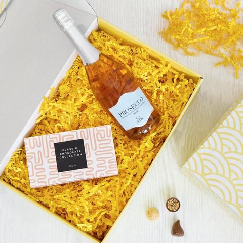 Image 2 of 2 of Sparkling Rosé Prosecco & Belgian Chocolates Gift Set
