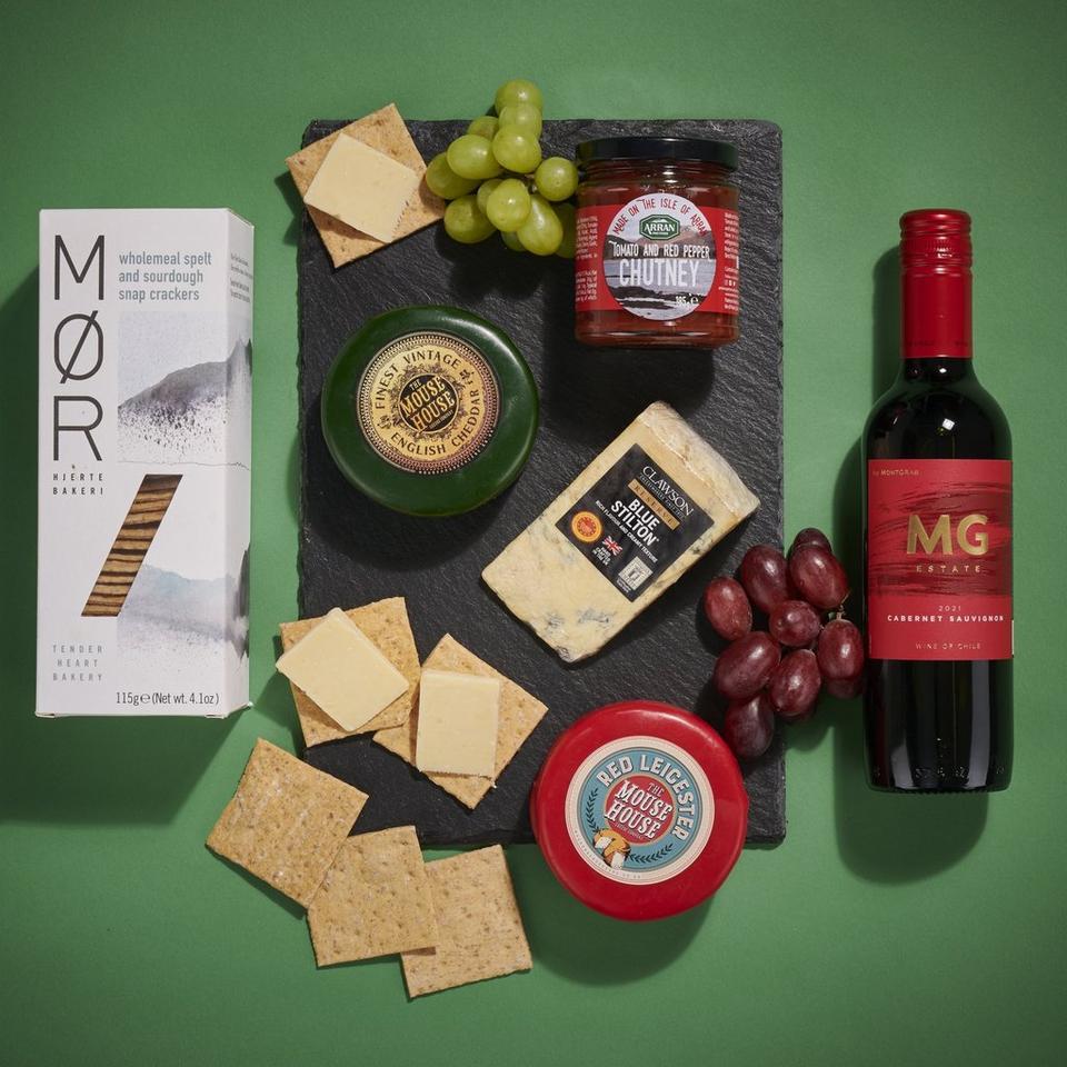 Image 1 of 1 of Gourmet Goodness Cheese & Wine Hamper