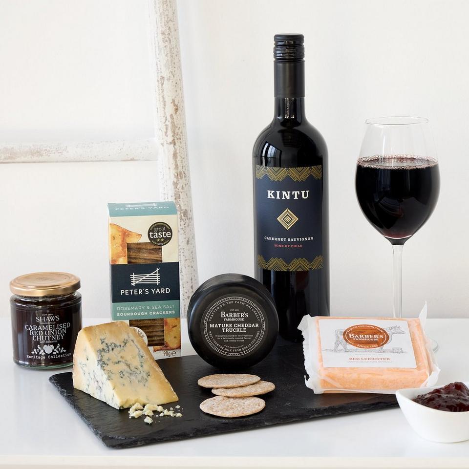 Gourmet Goodness Cheese & Wine Hamper