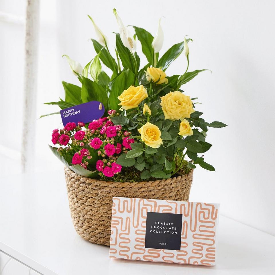 Beautiful Birthday Basket with Chocolates