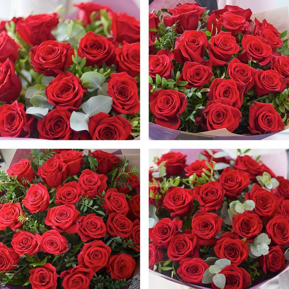 Image 2 of 4 of 24 Sumptuous Anniversary Red Roses
