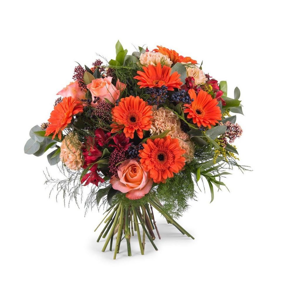 Image 1 of 1 of Mixed bouquet in orange shades