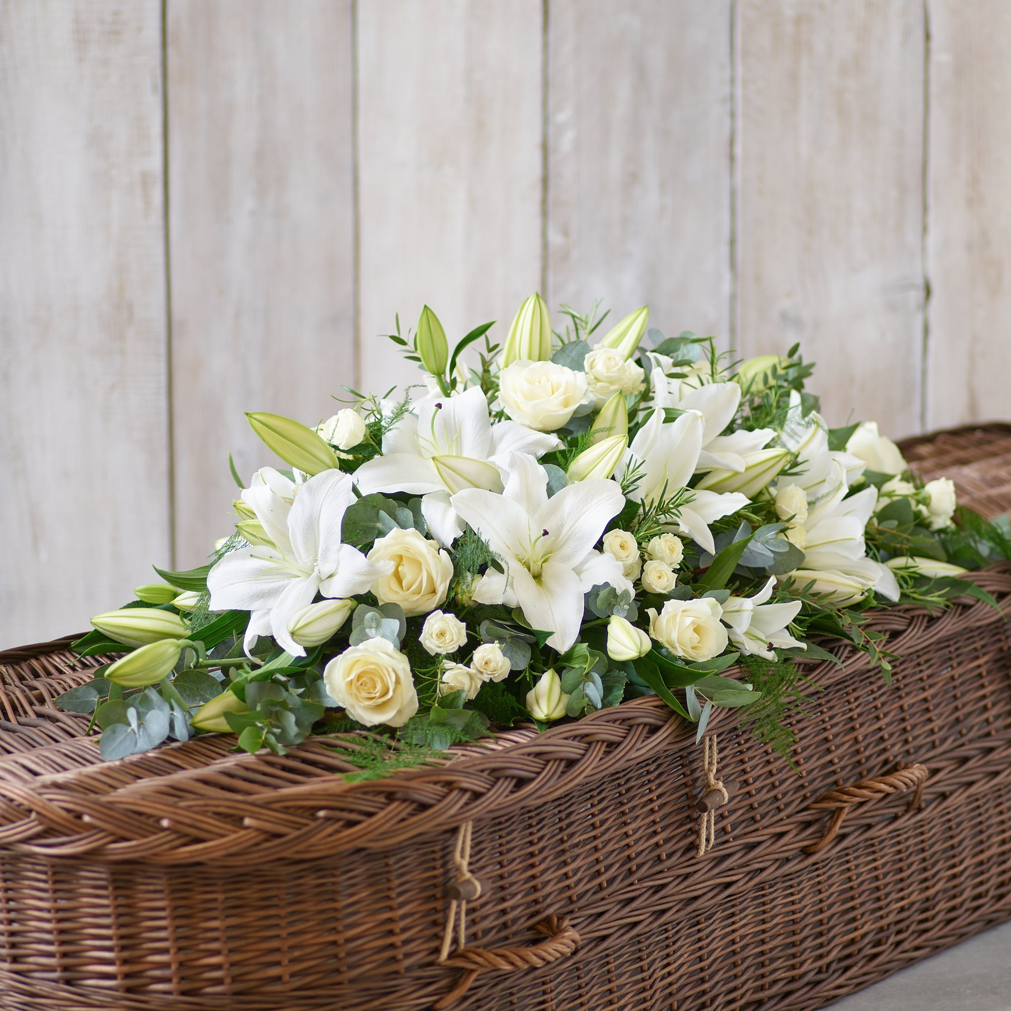 Lily and Rose Casket Spray image