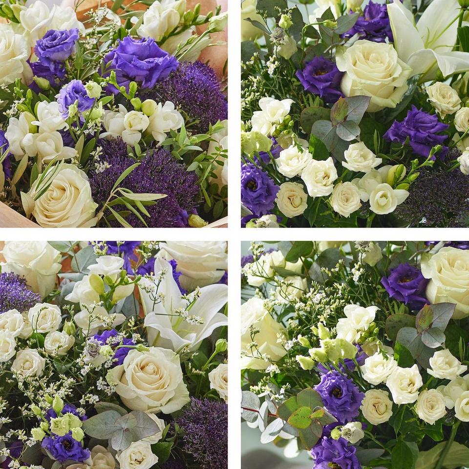 Image 2 of 5 of Luxury Birthday Lisianthus & Roses Bouquet
