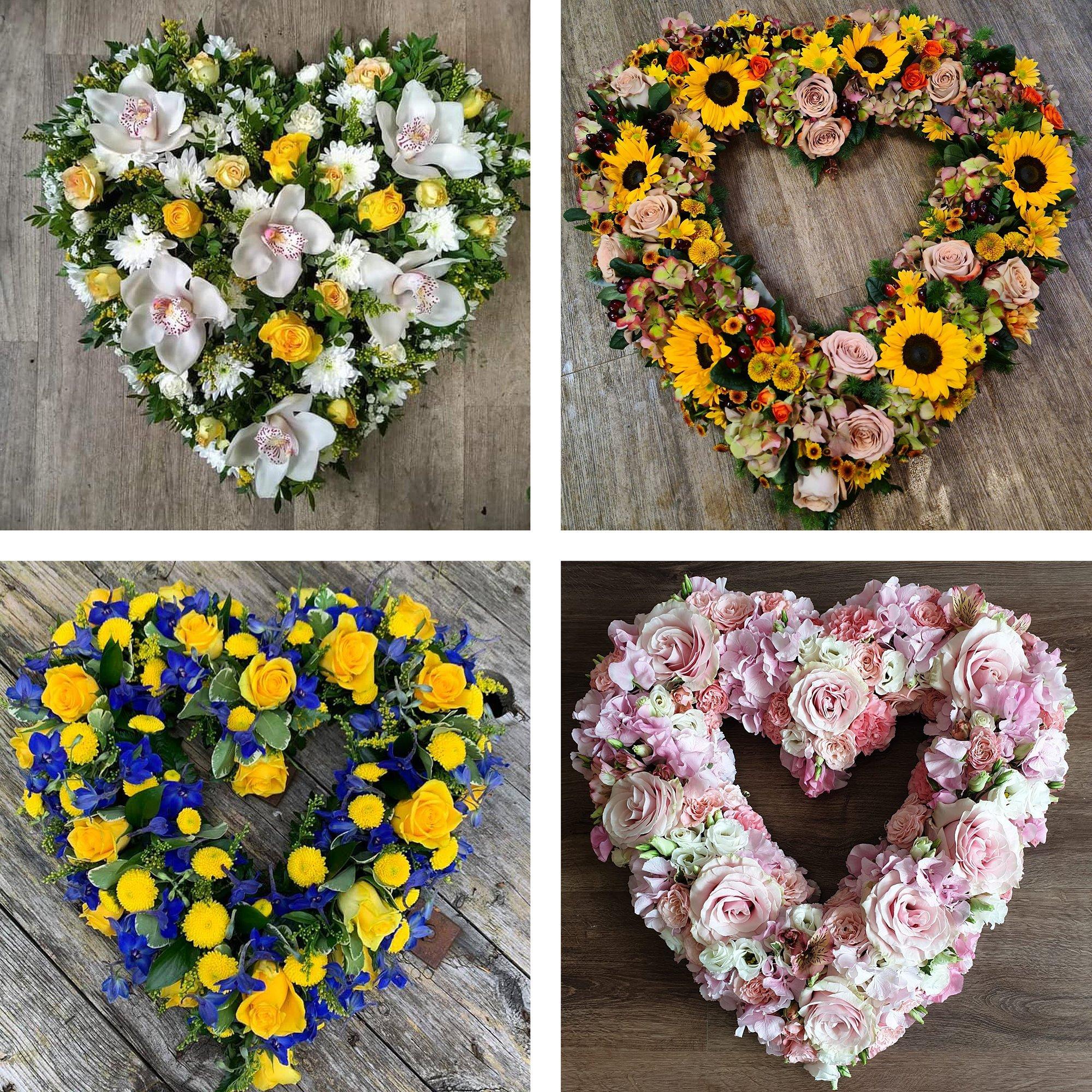 Funeral Heart Tribute Made With The Finest Flowers - Interflora ...