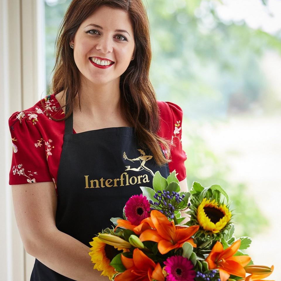 Image 4 of 5 of Brights hand-tied bouquet made with the finest flowers