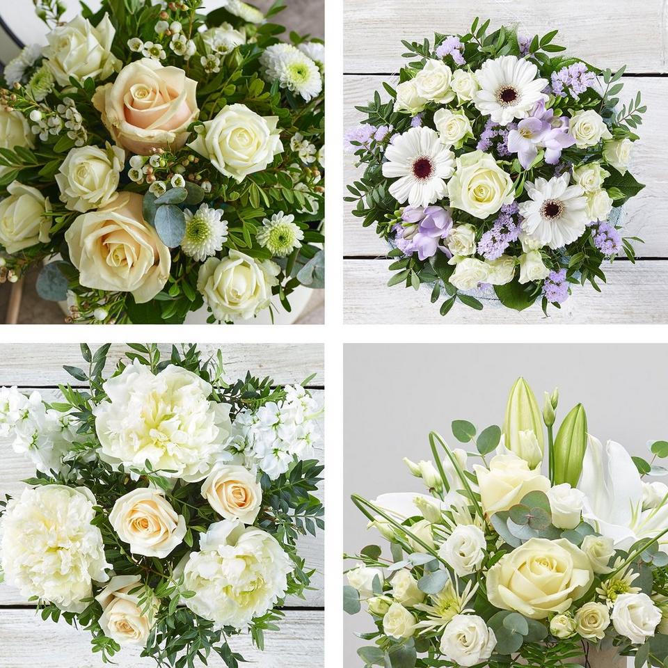 Image 2 of 4 of Neutrals hand-tied bouquet made with the finest flowers