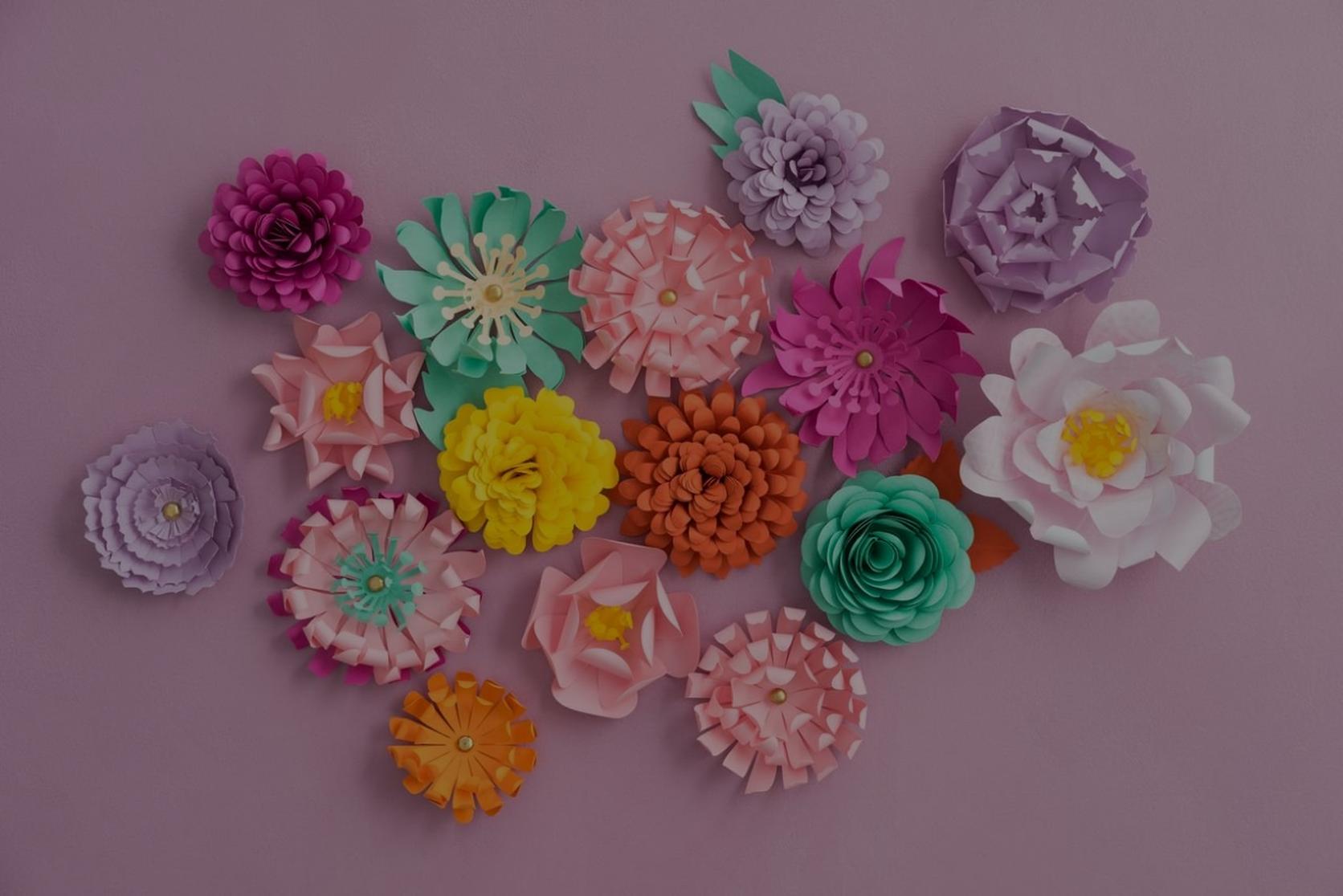 Big Bouquet Crepe Paper Flower Arrangement Craft Kit | Paper Flower Making