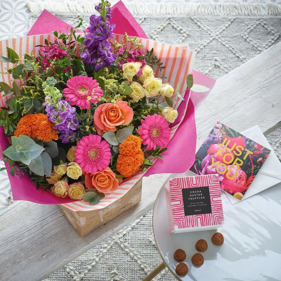Mother's Day Beautiful Brights Bouquet Bundle