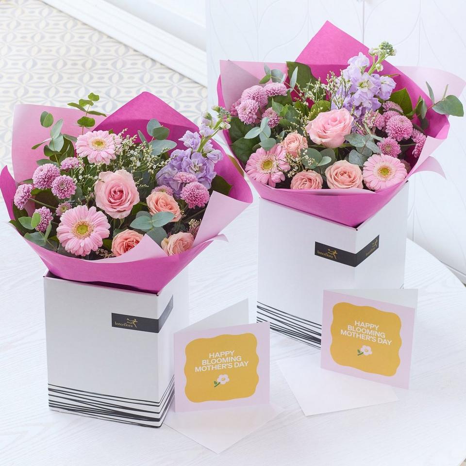 Two Mother's Day Bouquets & Cards