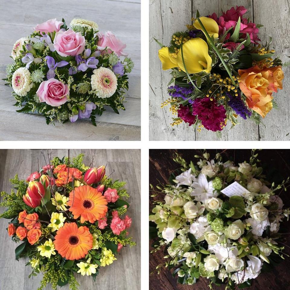 Funeral posy tribute made with the finest flowers