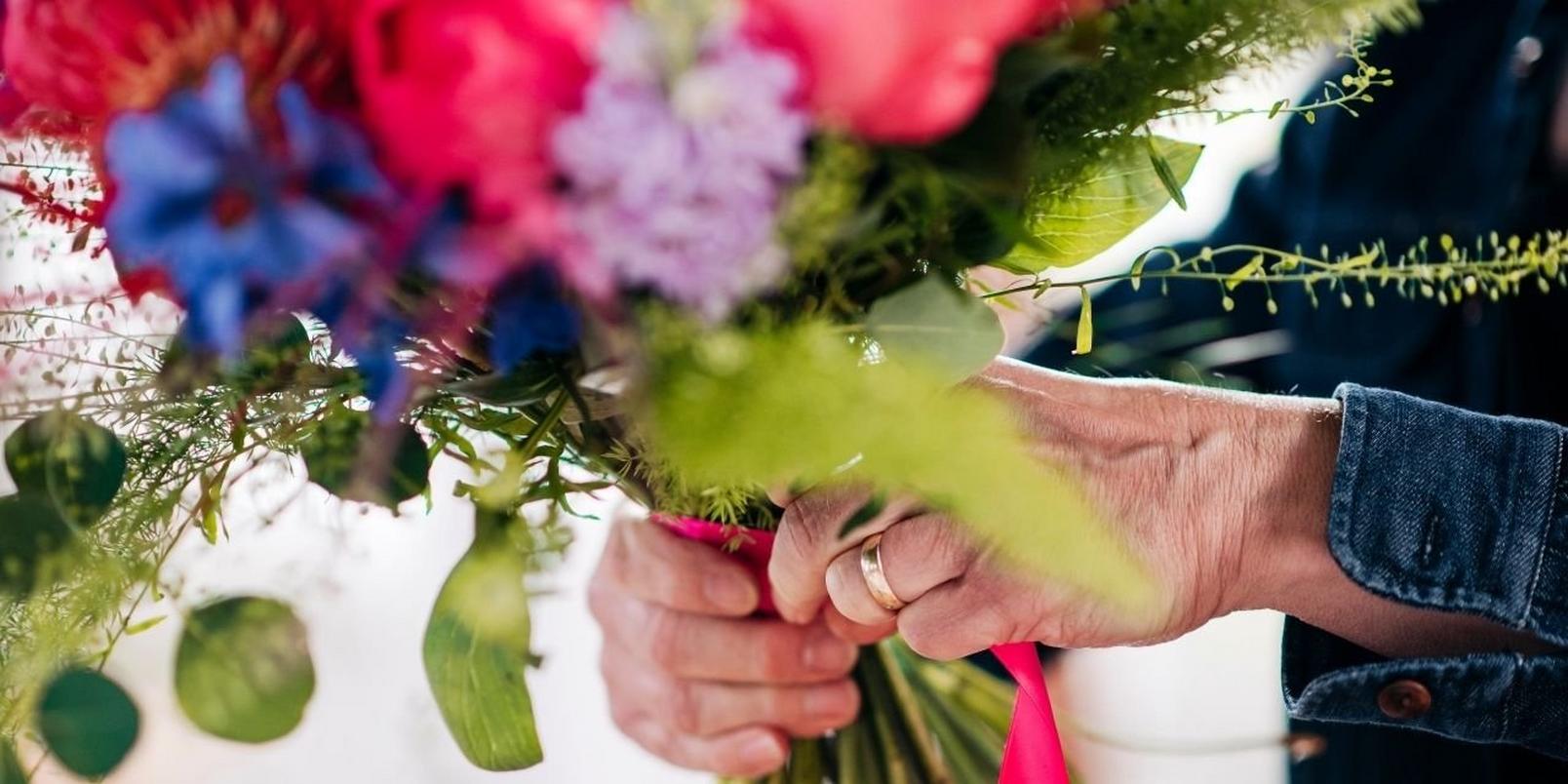Peony-hand-tied