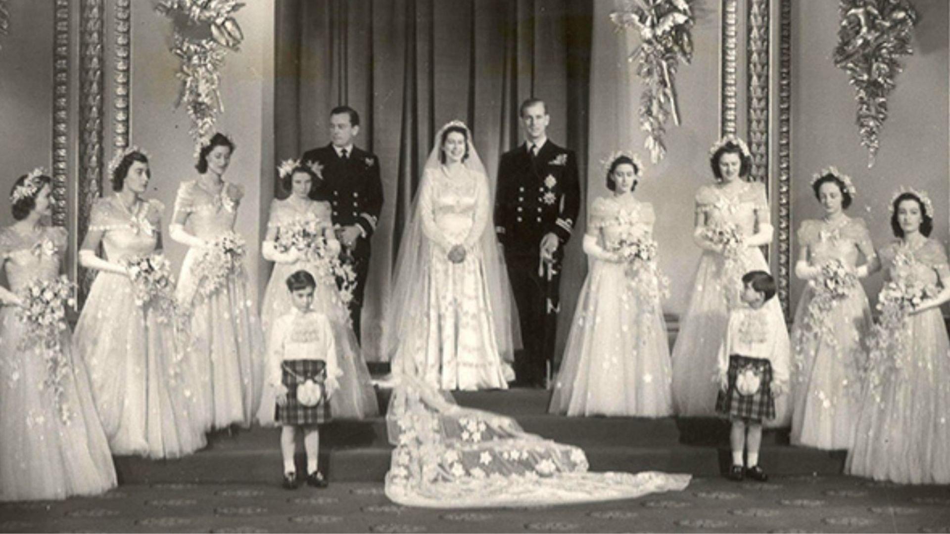 Queen-on-her-wedding-day