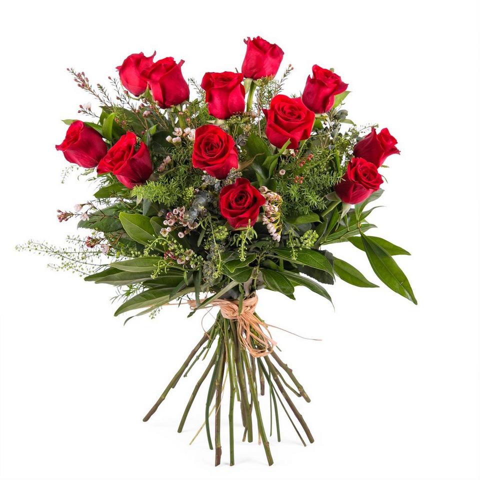 Image 1 of 1 of 12 Long-stemmed Red Roses