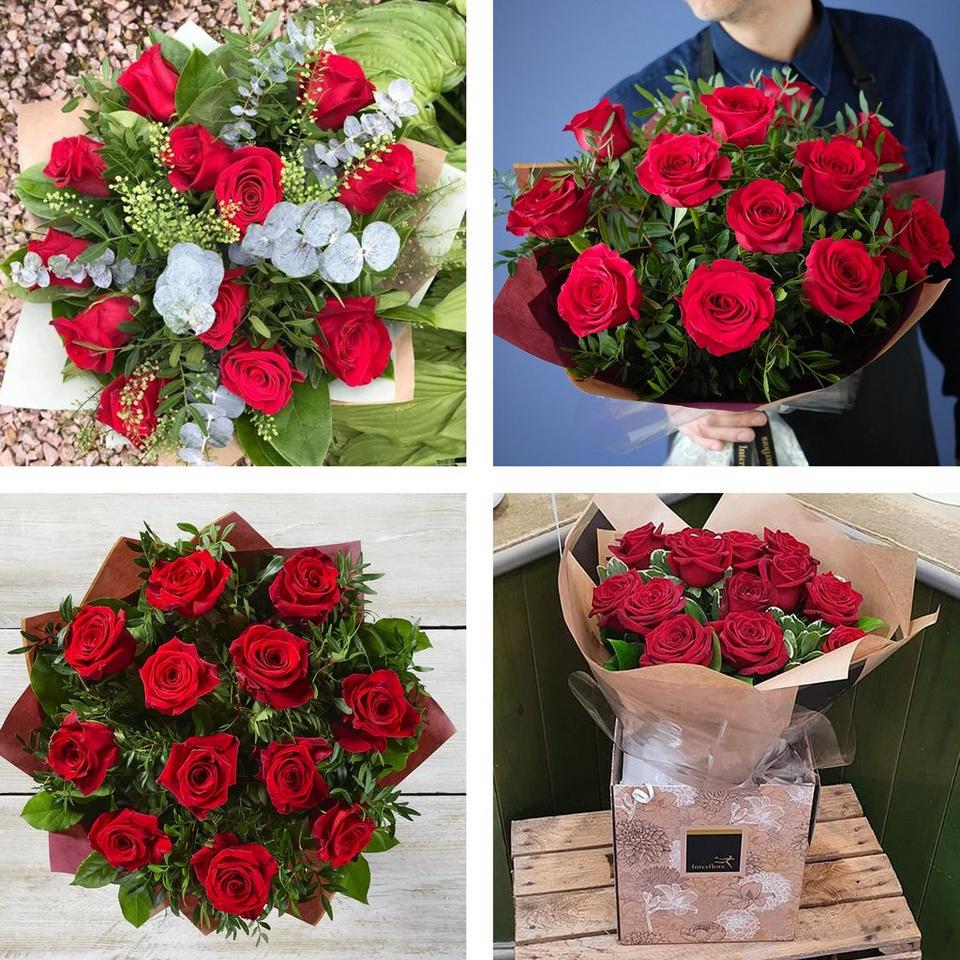 Image 2 of 5 of  Dozen Luxury Red Roses