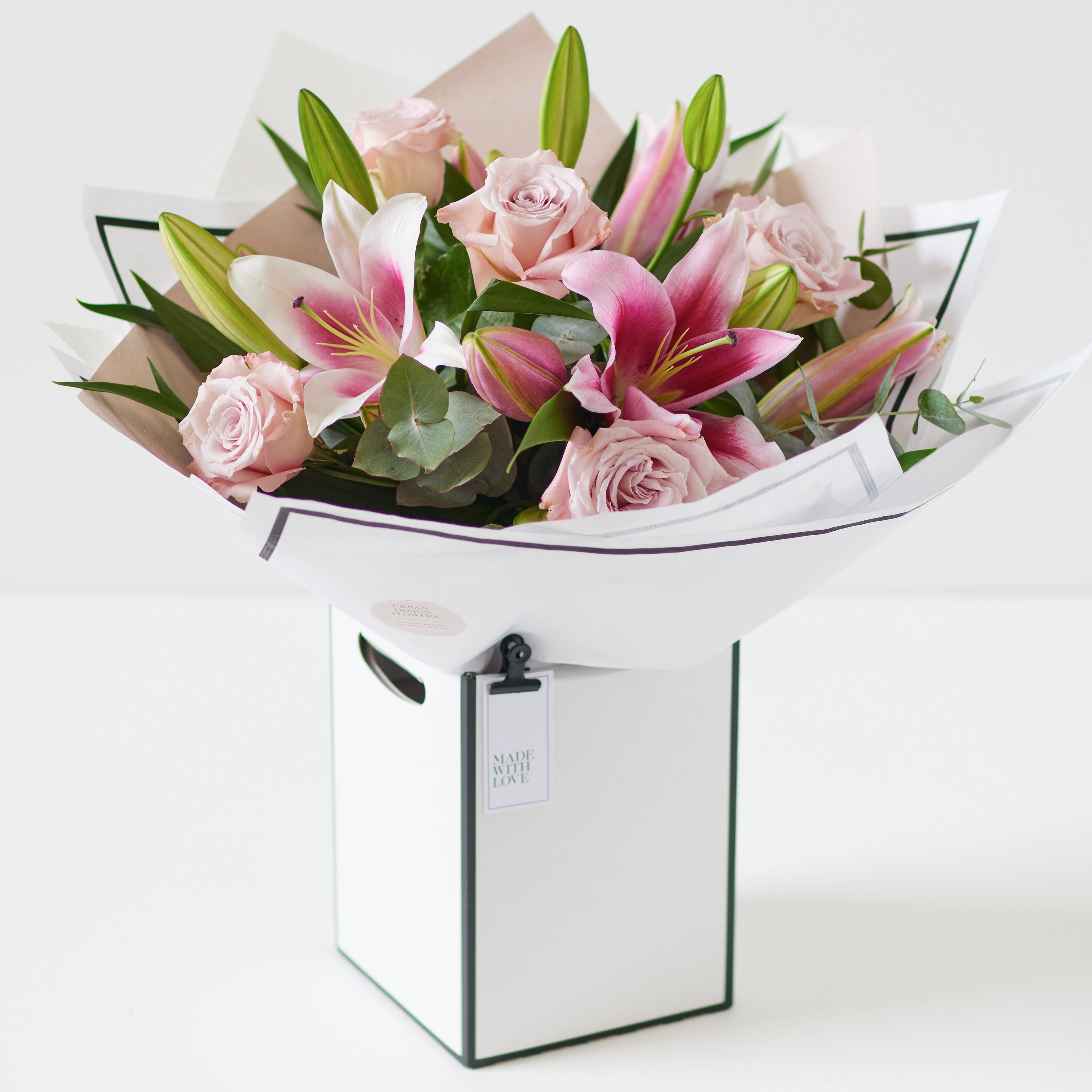 Click to view product details and reviews for Beautifully Simple Pink Rose And Lily Bouquet.