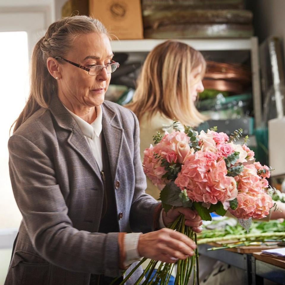 Image 5 of 6 of Pink Rose and Lily Bouquet