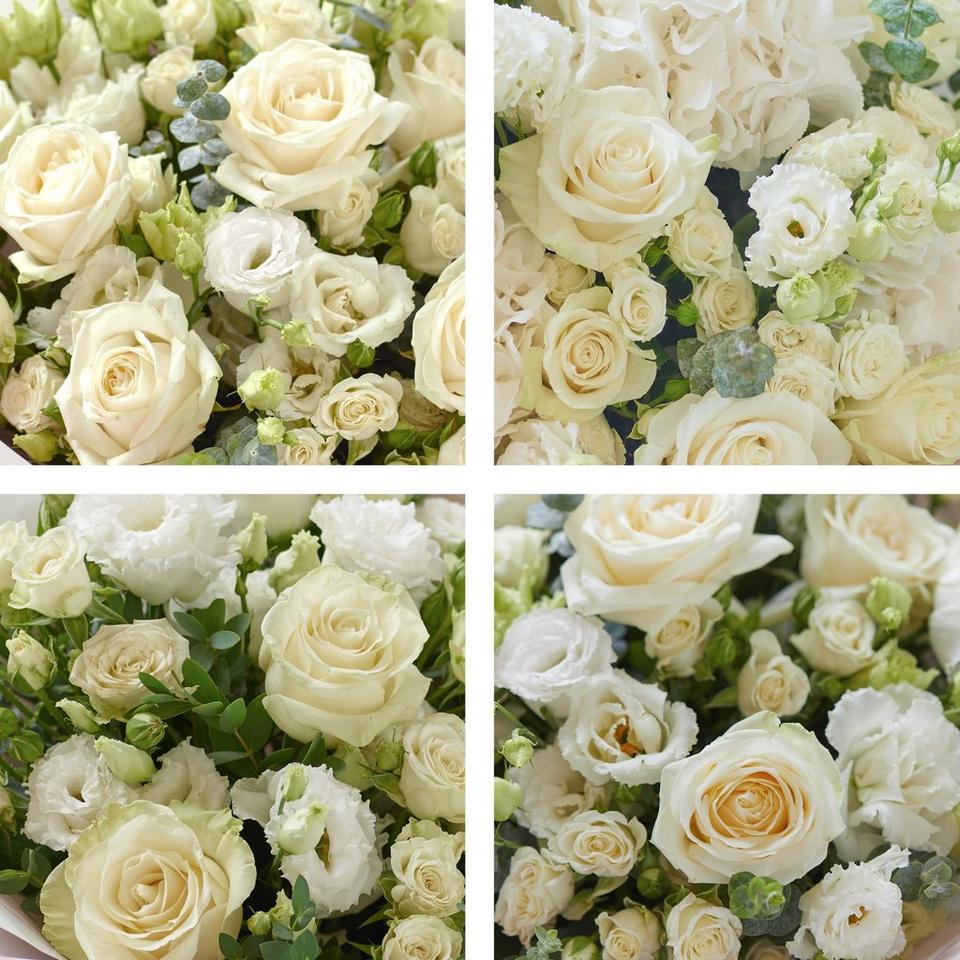 Image 2 of 5 of Luxury White Flower Bouquet