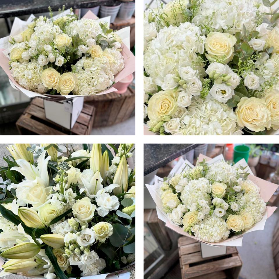 Image 2 of 5 of Showstopper White Flower Bouquet