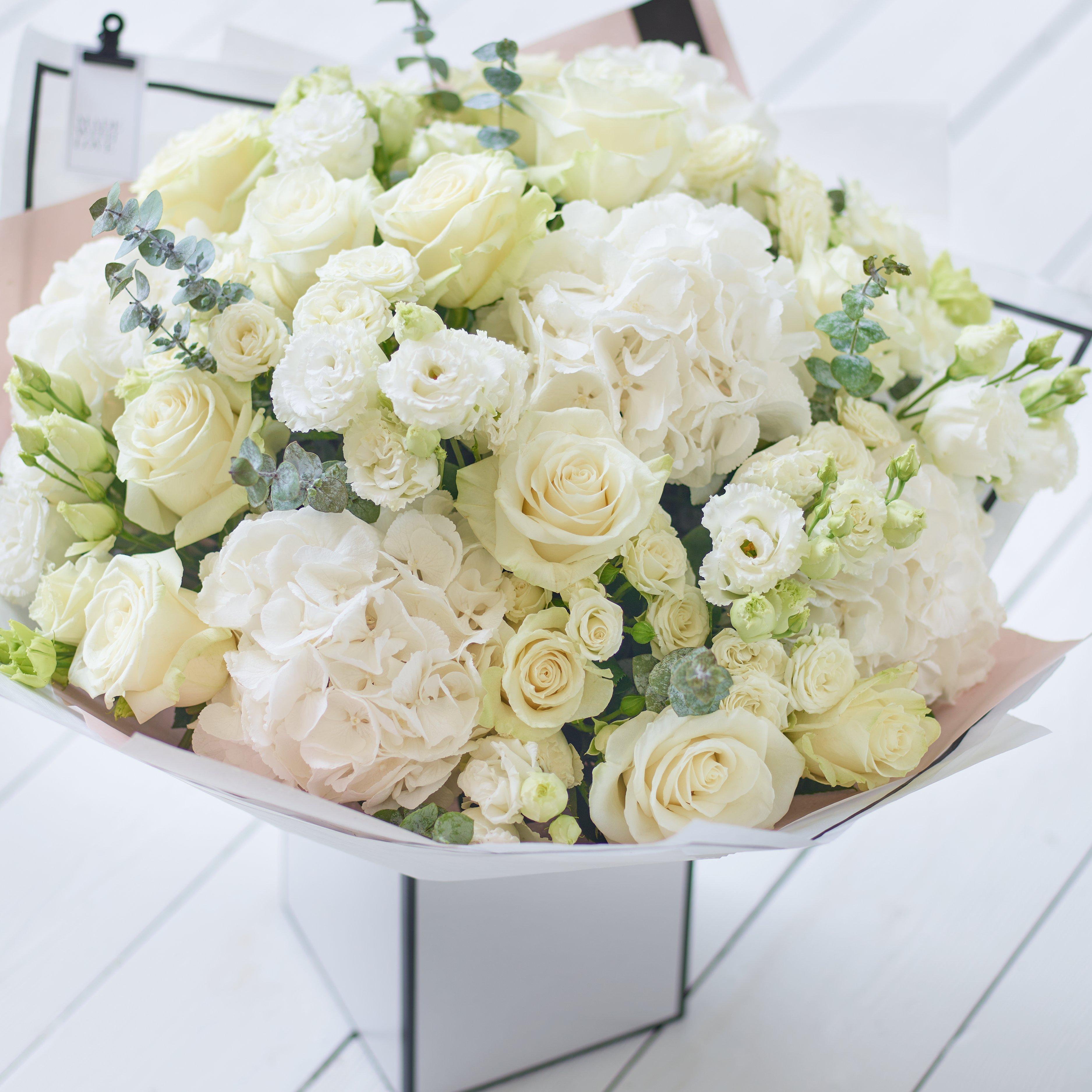 Image 3 of 5 of Showstopper White Flower Bouquet