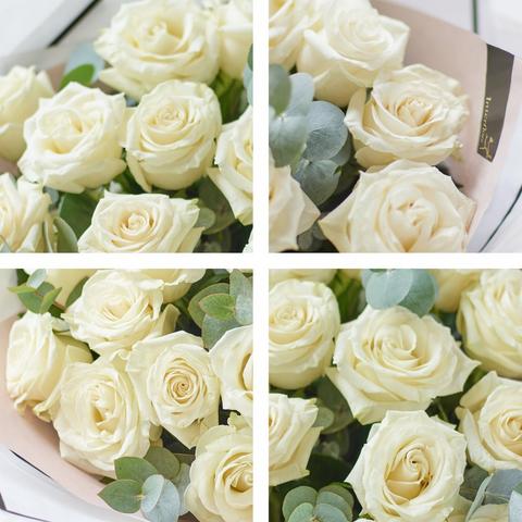 Image 2 of 5 of Beautifully Simple White Roses