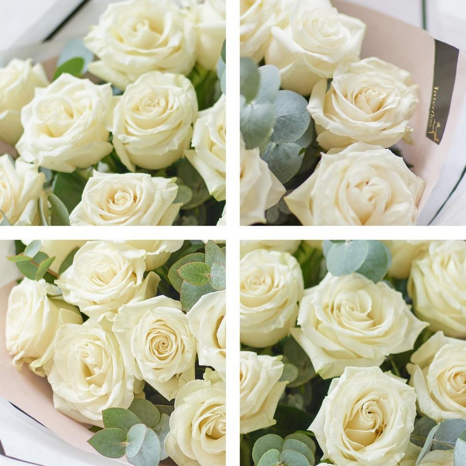 Image 2 of 4 of Beautifully Simple White Rose Gift Set