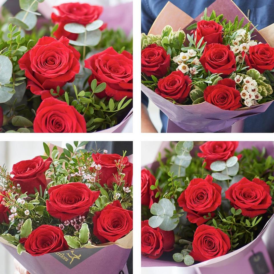 Image 2 of 5 of Half Dozen Large-headed Red Rose Gift Box