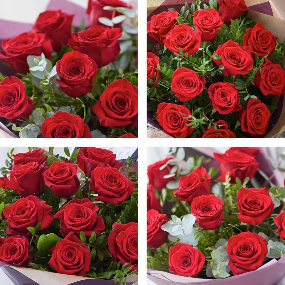 Image 2 of 5 of Luxury Dozen Red Rose Gift Set
