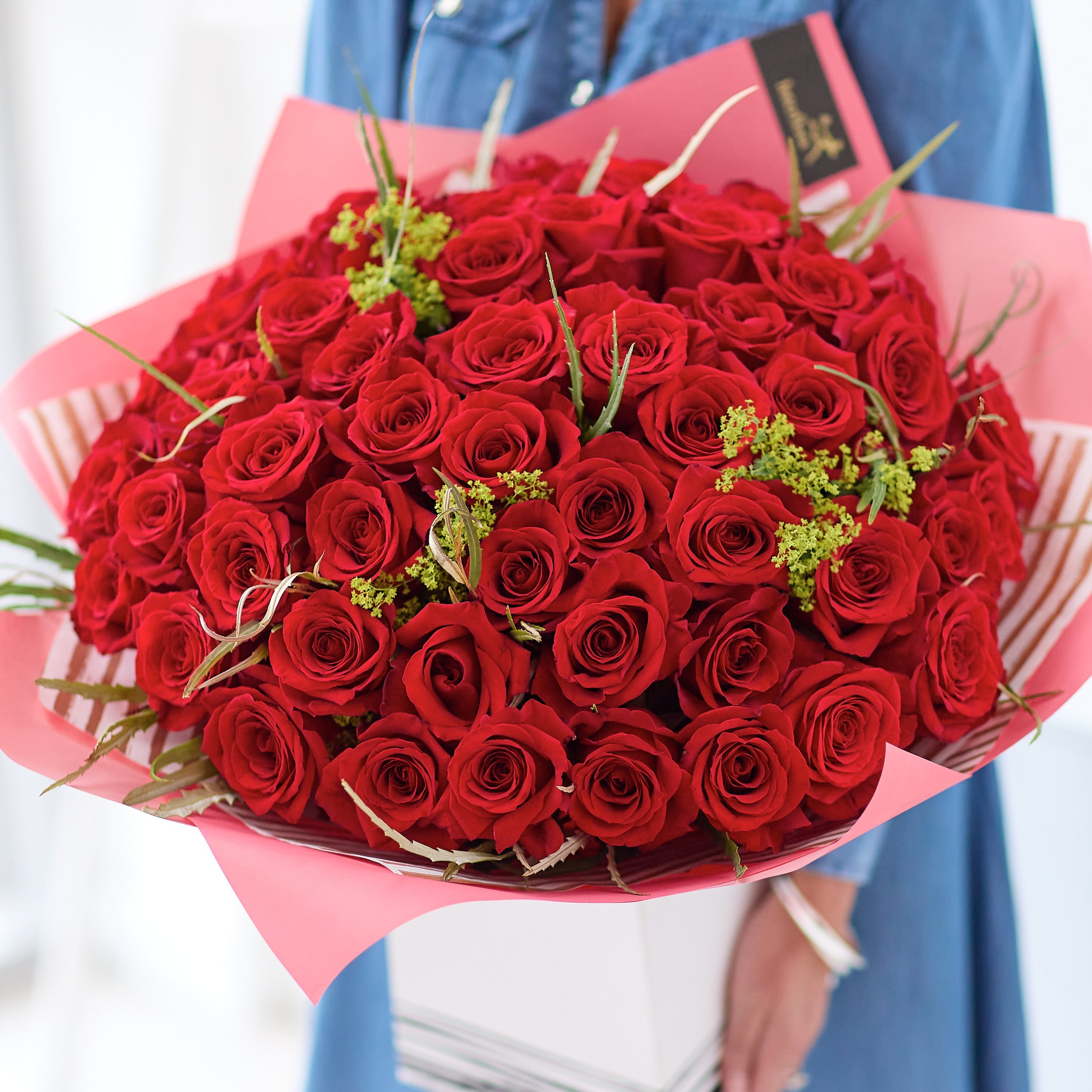 5000 Roses Flowers Roses 50 Luxury Red Roses Bouquet Devi Flowers, Designer