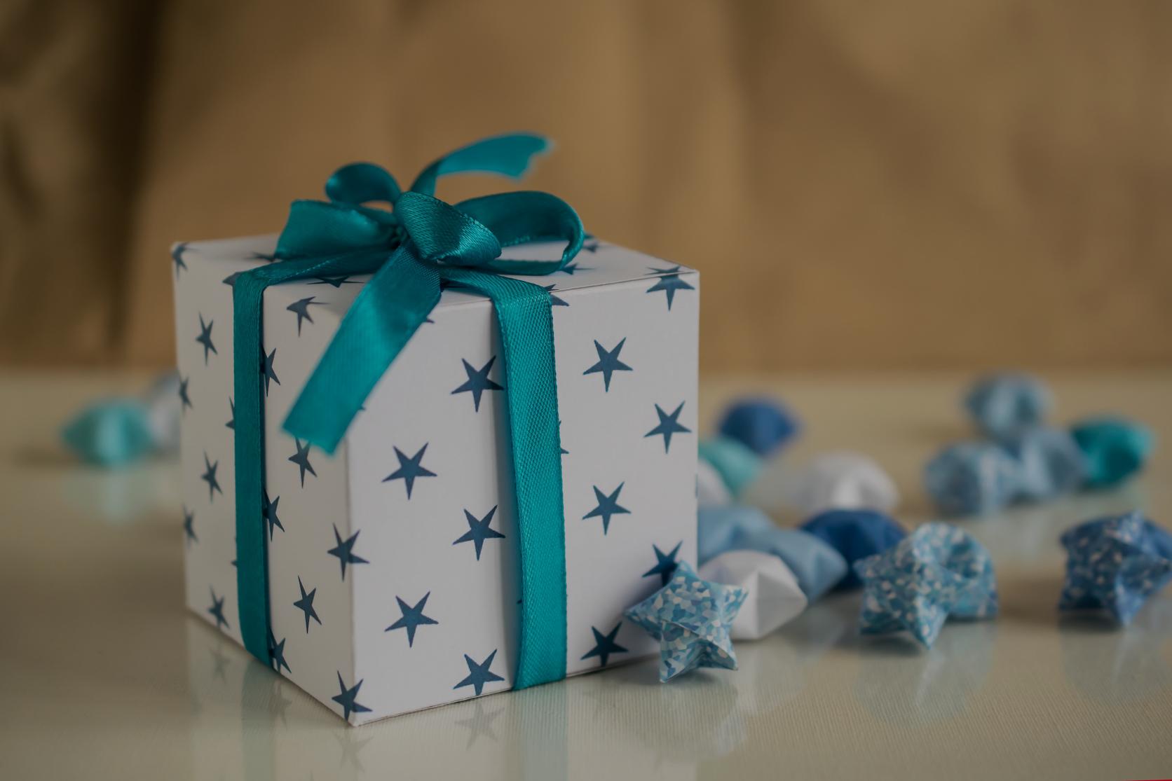 White-and-blue-present-with-stars