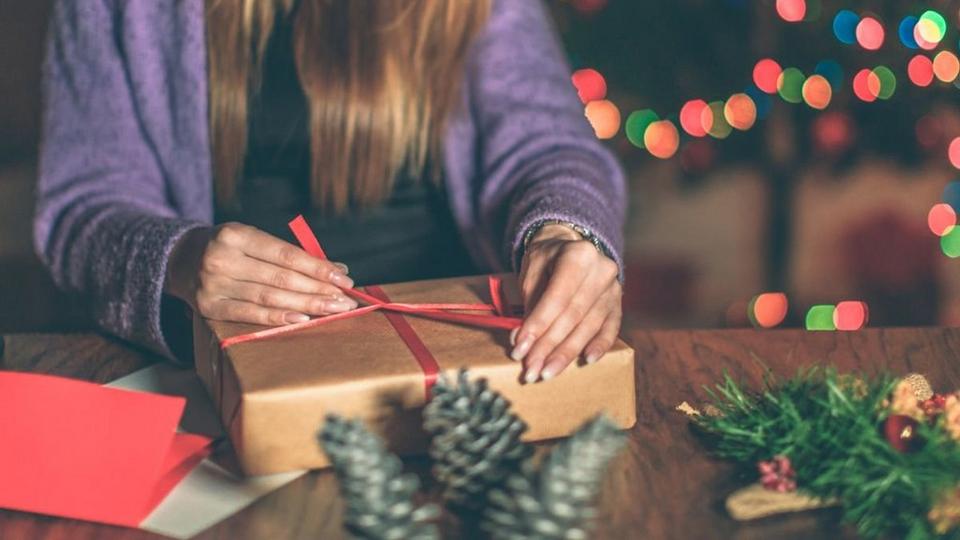 Wrapping-presents-for-christmas