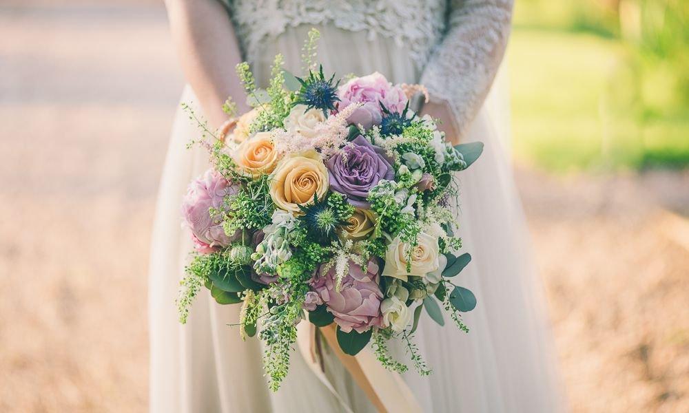 bridal-bouquet-spring-pastels-purple-pink-orange