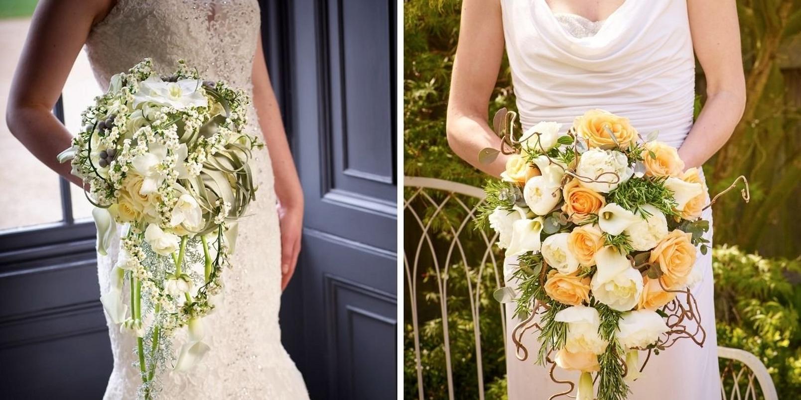 bride-cascading-pastel-bridal-bouquet