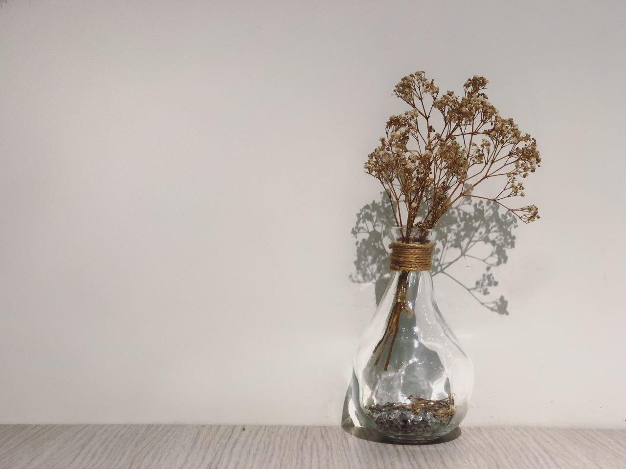 Medium Unique Bag Flower Vase Decoration Simple Dried Flowers