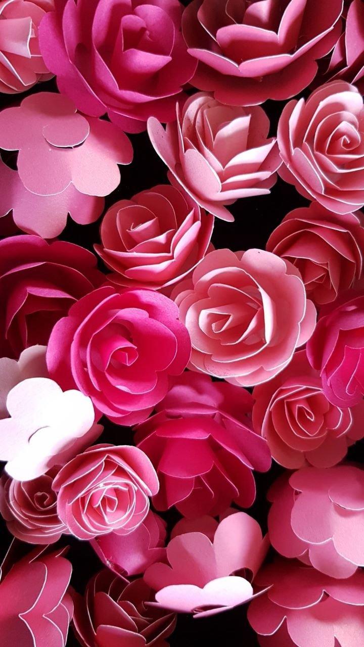 roses-pink-paper-made