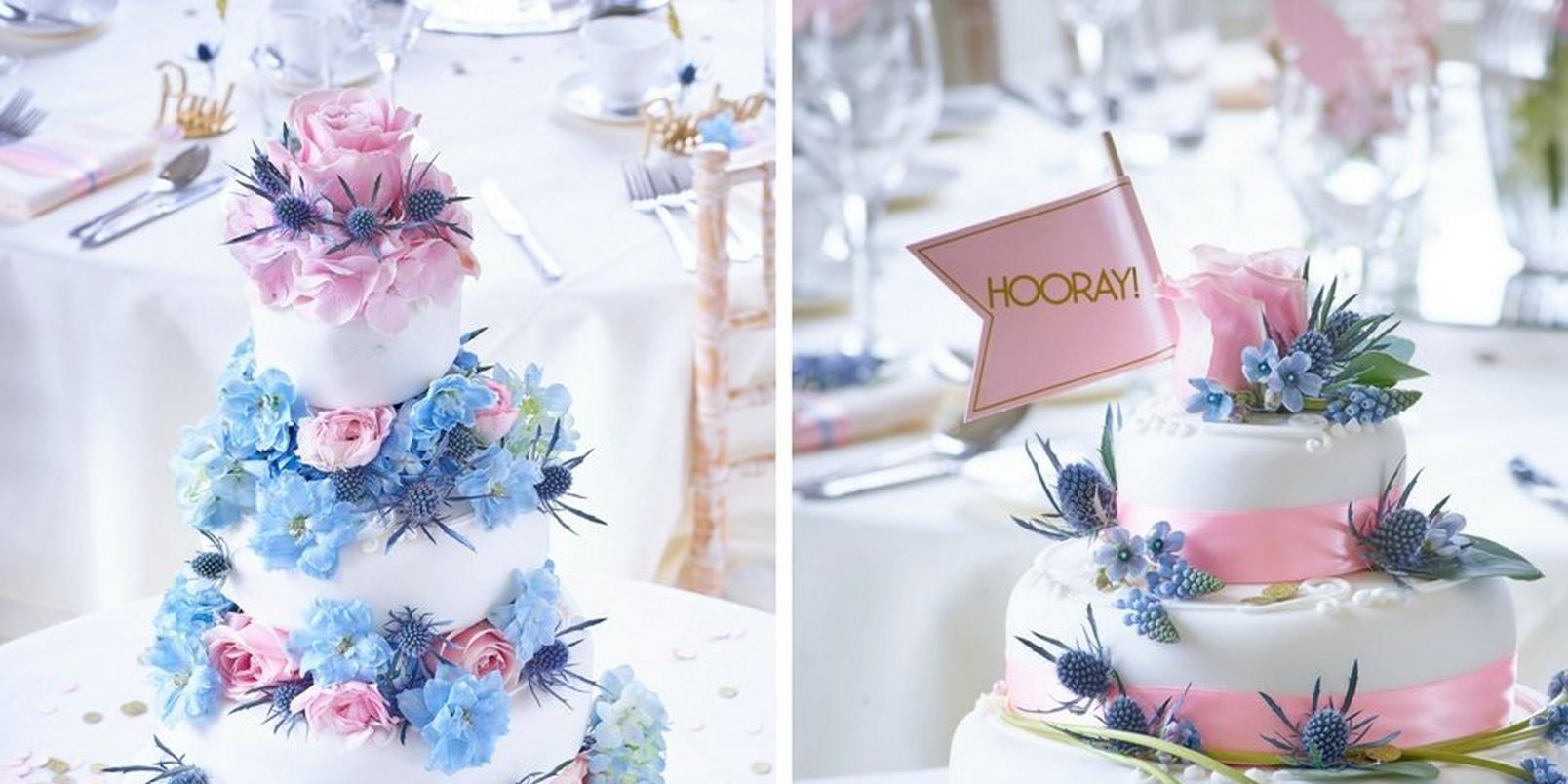 white-wedding-cake-pastel-floral-decorations